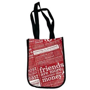 Lululemon Red White Small Reusable Bag
